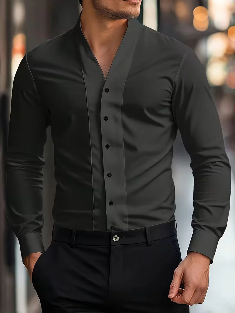 Abnar - Camicia a Maniche Lunghe Con Bottoni - Image 2