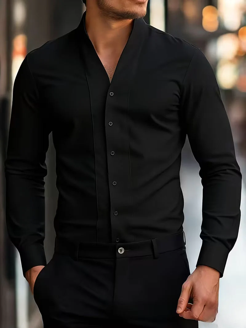 Abnar - Camicia a Maniche Lunghe Con Bottoni - Image 3