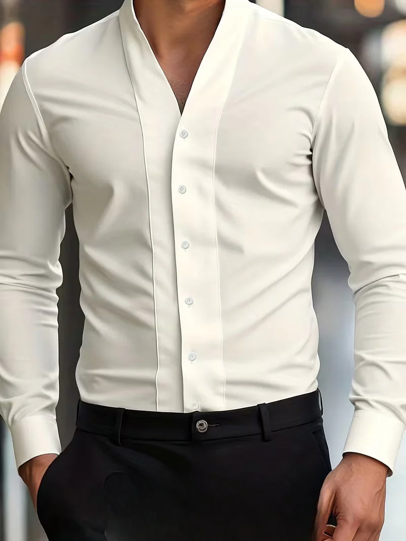 Abnar - Camicia a Maniche Lunghe Con Bottoni - Image 5