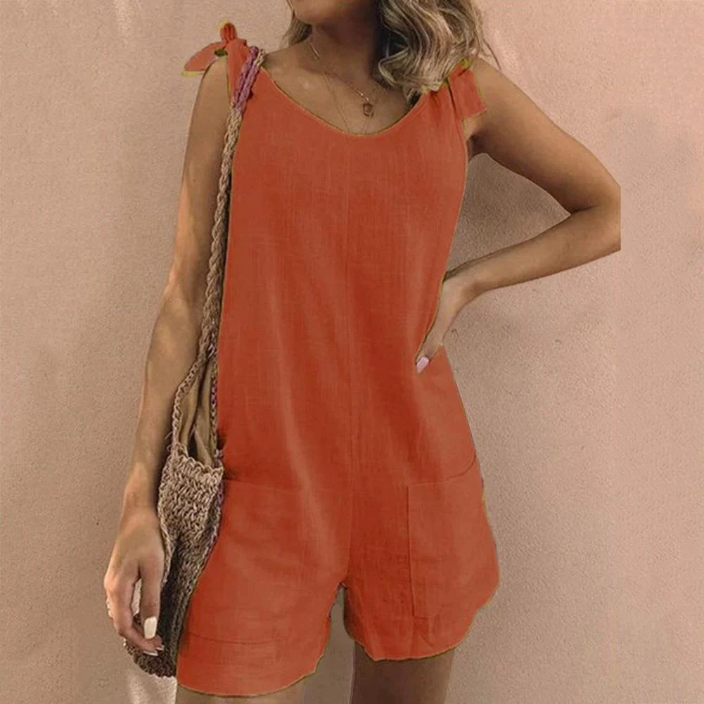 Addison - Tuta Con Spalline Con Fiocco e Tasche - Image 2