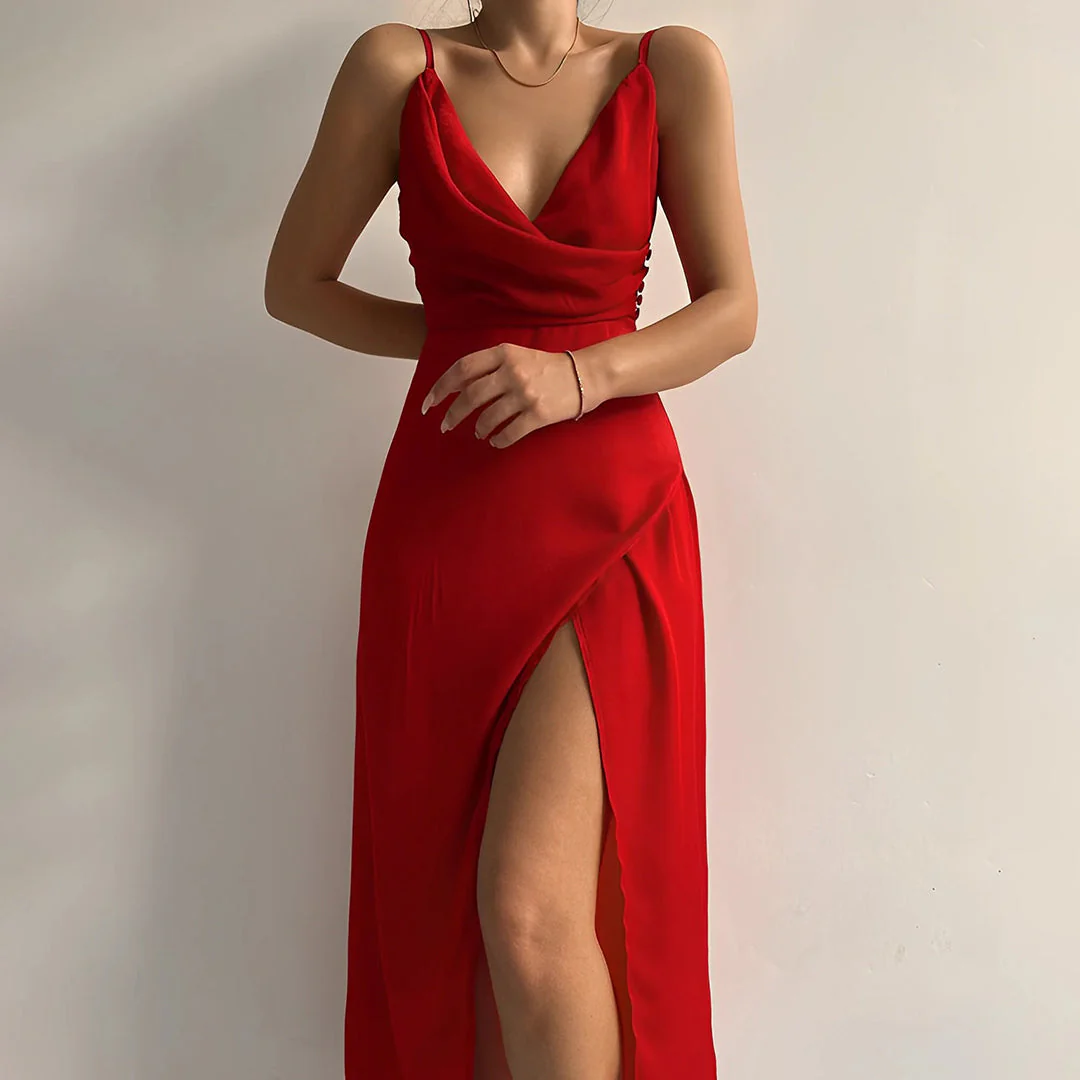 Adelajda - Abito Elegante Senza Spalline - Image 2