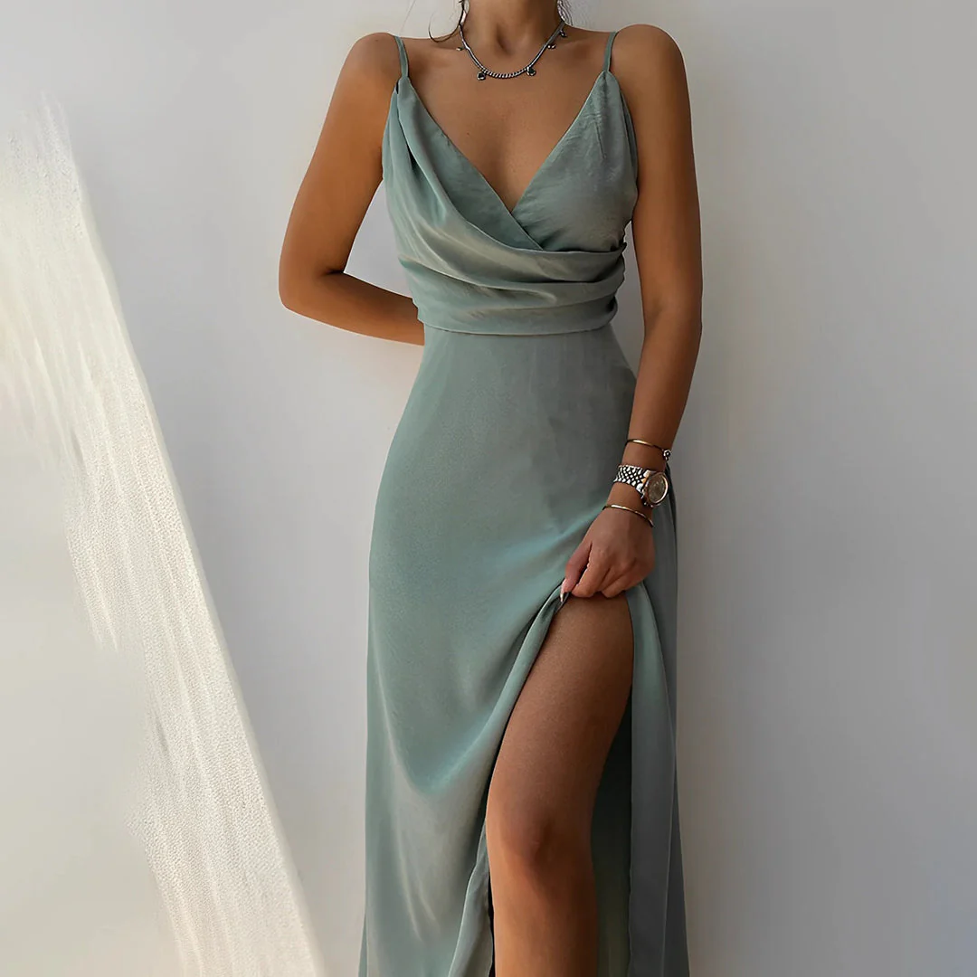 Adelajda - Abito Elegante Senza Spalline - Image 3