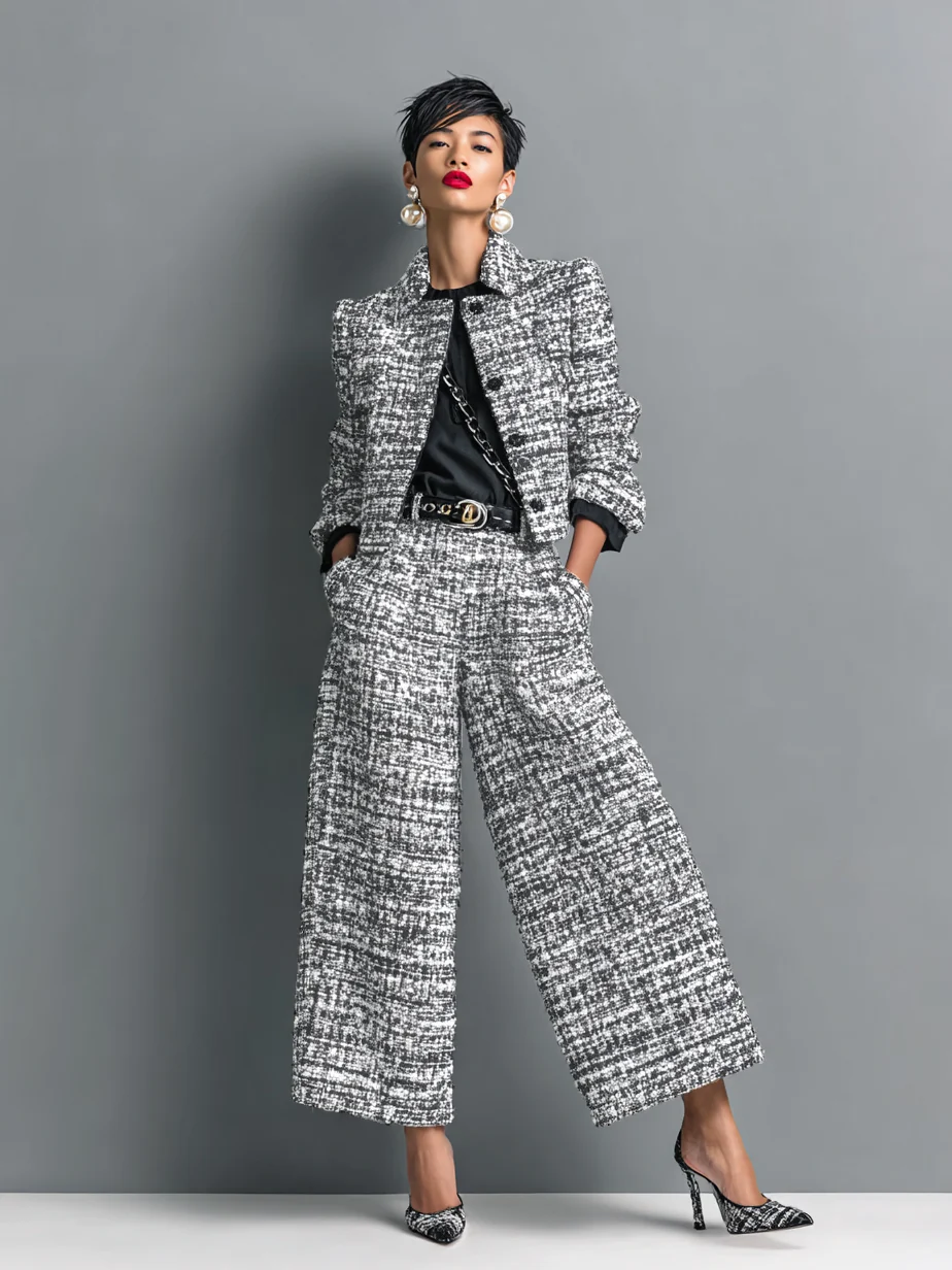 Aderet - Elegante Giacca a Maniche Lunghe e Pantaloni Casual - Image 2