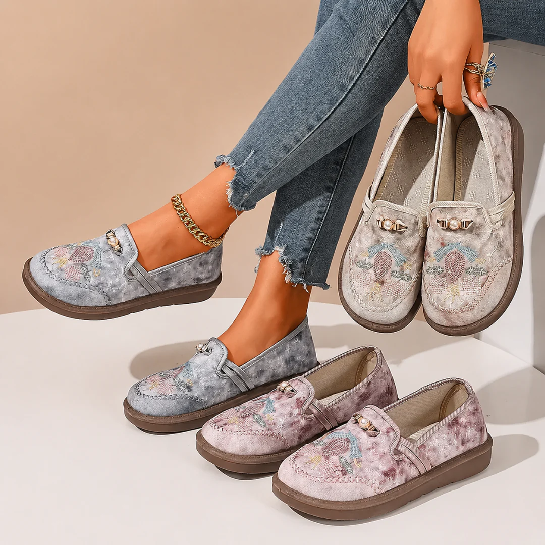 Adeyla - Mocassini Slip-on a Motivi Floreali - Image 4
