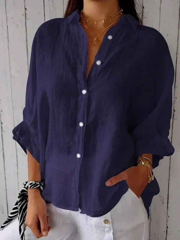 Aelita - Camicia Casual in Cotone e Lino - Image 5
