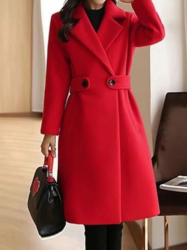 Aella - Elegante Cappotto Lungo In Lana - Image 2