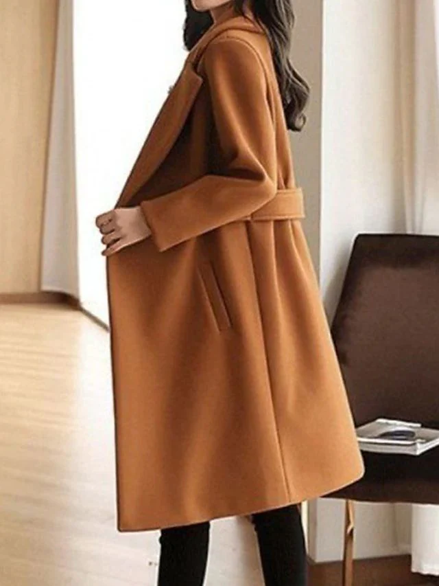 Aella - Elegante Cappotto Lungo In Lana - Image 5