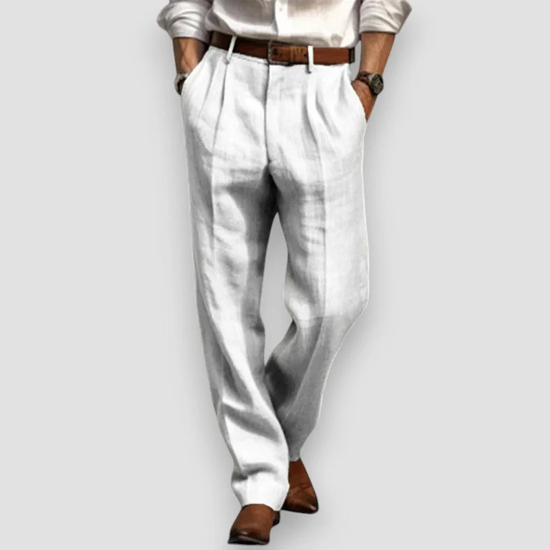 Alexei - Pantaloni Classici In Lino