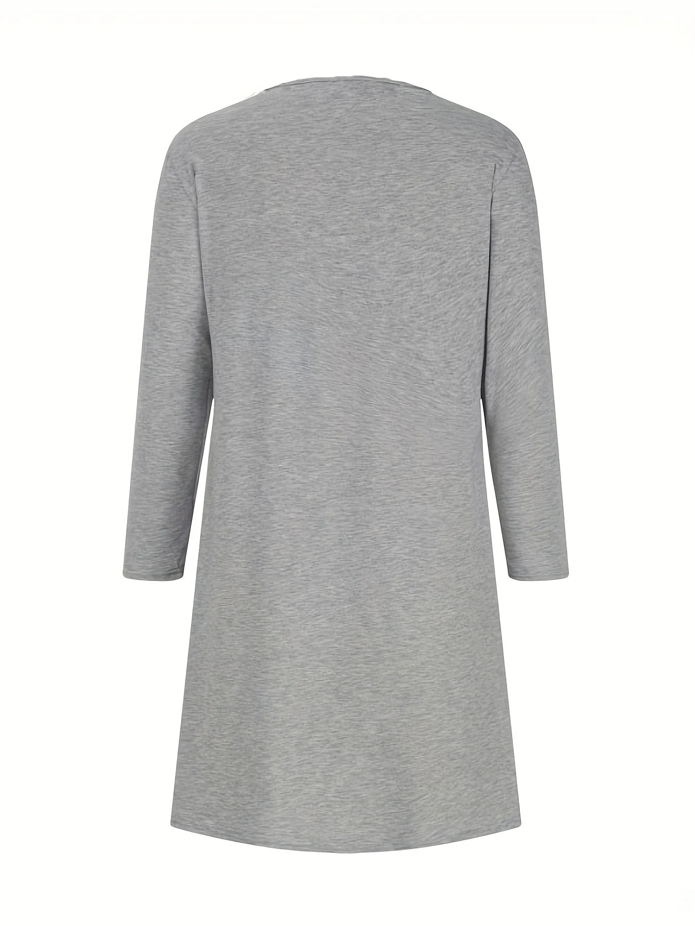 Alinor - Abito Casual a Maniche Lunghe Con Patchwork a Quadri - Image 10