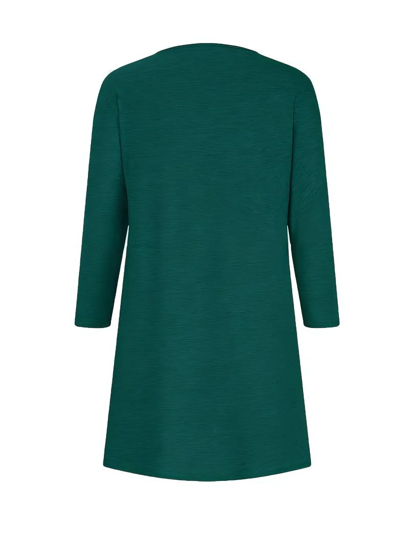 Alinor - Abito Casual a Maniche Lunghe Con Patchwork a Quadri - Image 6