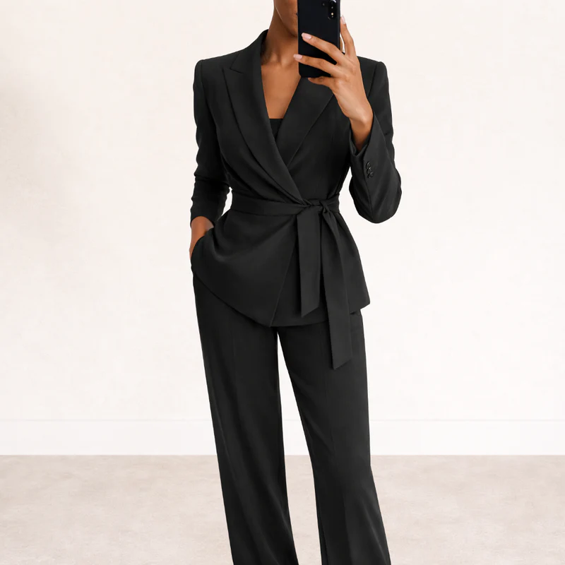 Aliona - Set Blazer e Pantaloni a Portafoglio - Image 3