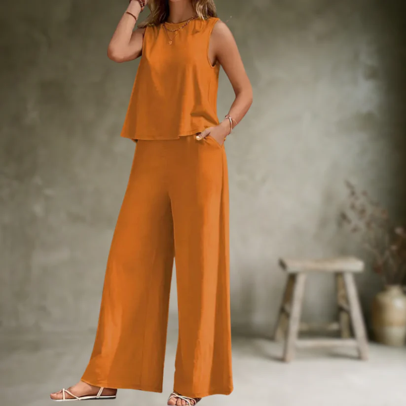 Alizeh - Elegante Completo a Due Pezzi Senza Maniche - Image 3