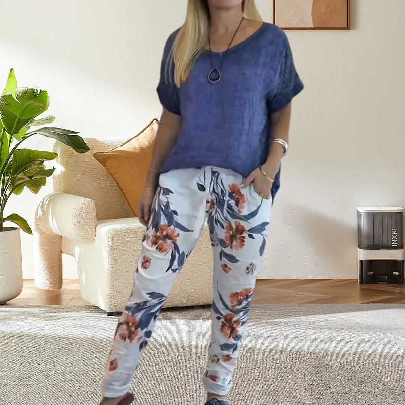 Alura - Camicetta Casuale e Pantaloni Con Stampa Floreale - Image 2