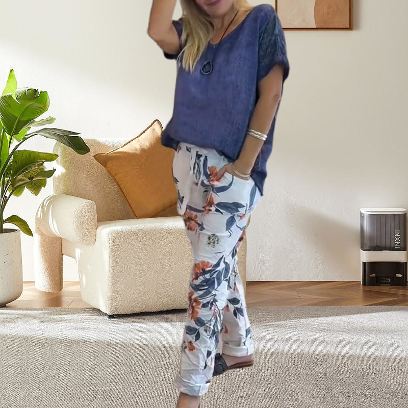 Alura - Camicetta Casuale e Pantaloni Con Stampa Floreale - Image 6