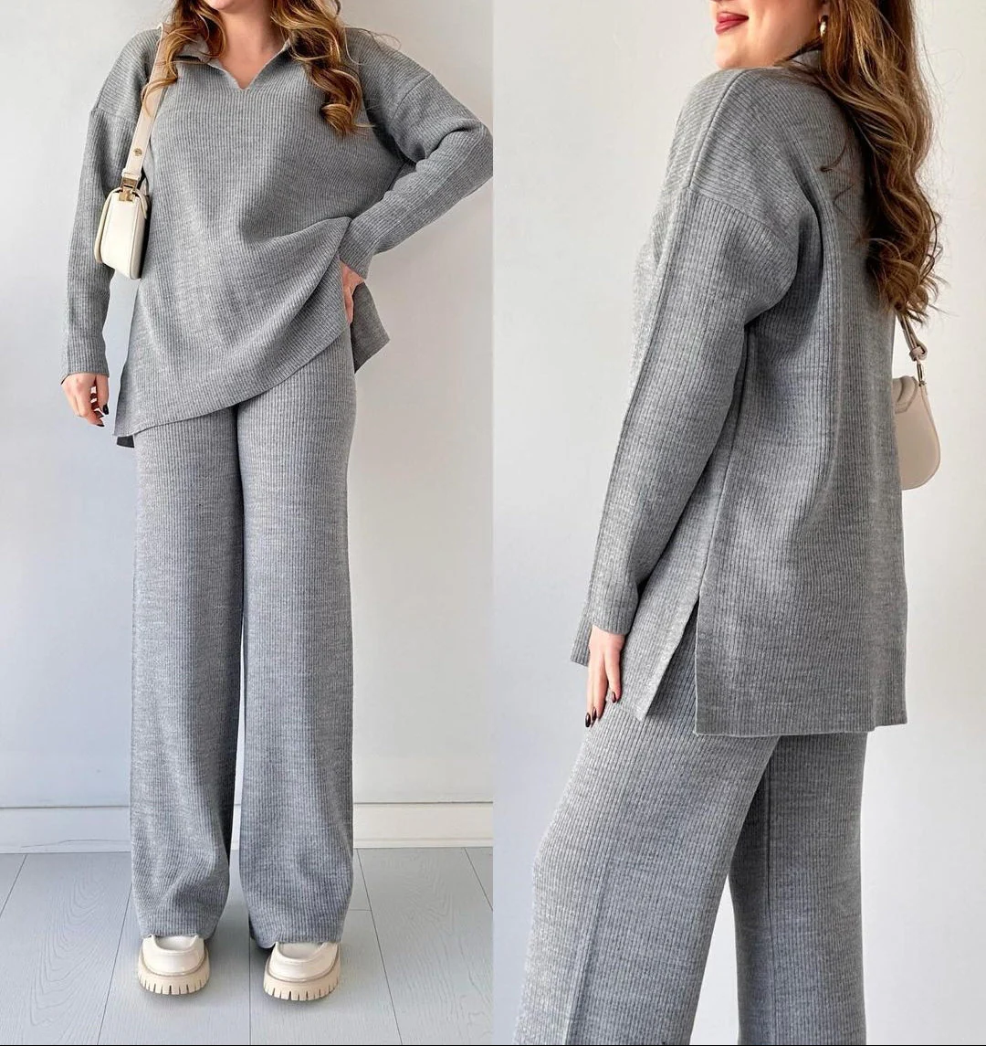 Alyana – Set da salotto a due pezzi in maglia a coste - Image 6