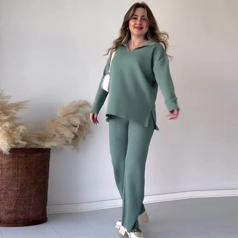 Alyana – Set da salotto a due pezzi in maglia a coste - Image 9