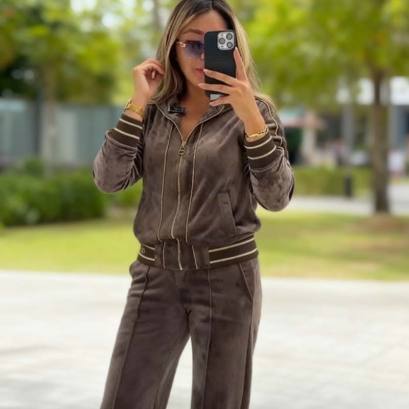 Alyn - Giacca Con Zip E Pantaloni A Gamba Larga - Image 7