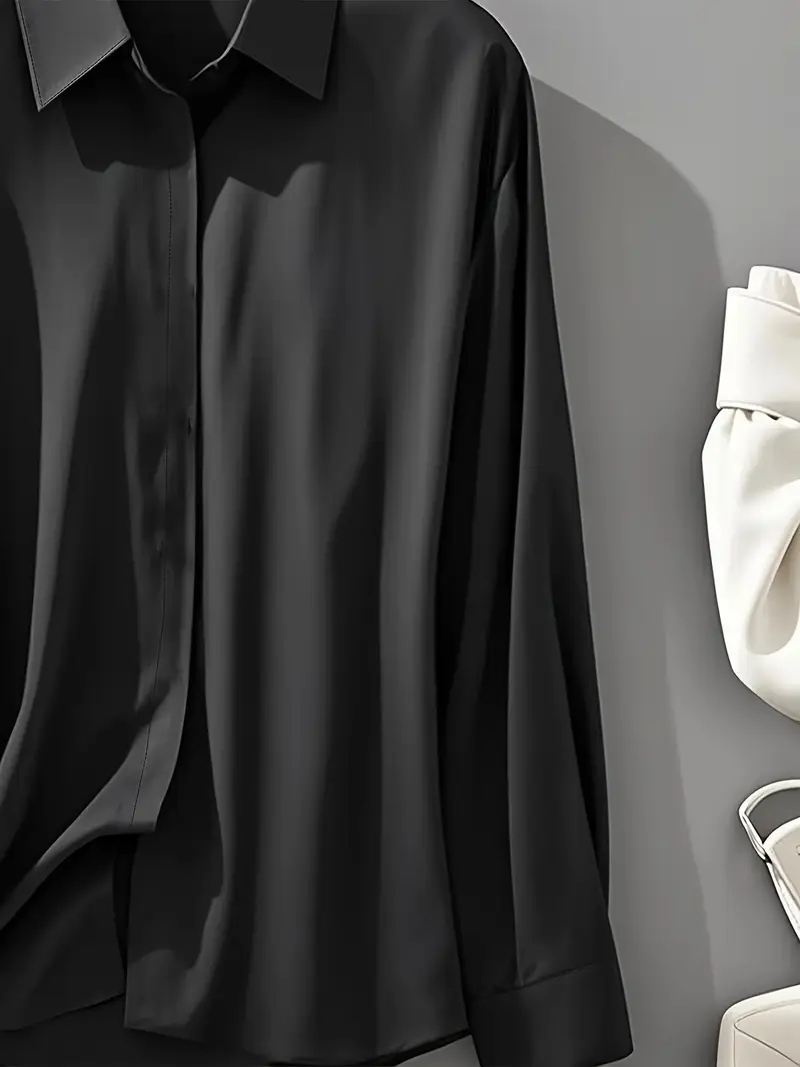 Amiliana - Elegante Camicia a Maniche Lunghe ConBottoni - Image 11