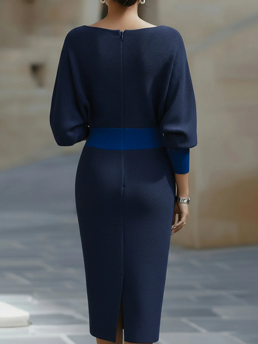 Amyy - Elegante Abito Midi a Maniche Lunghe - Image 7
