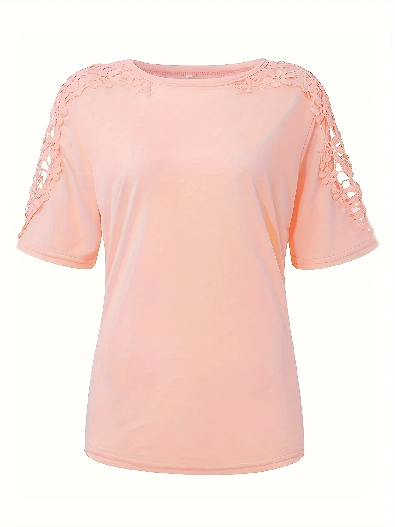 Ancuta - Elegante Maglietta Estiva a Maniche Corte Con Pizzo - Image 14