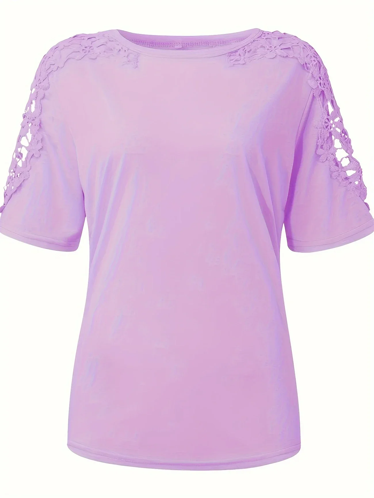 Ancuta - Elegante Maglietta Estiva a Maniche Corte Con Pizzo - Image 16