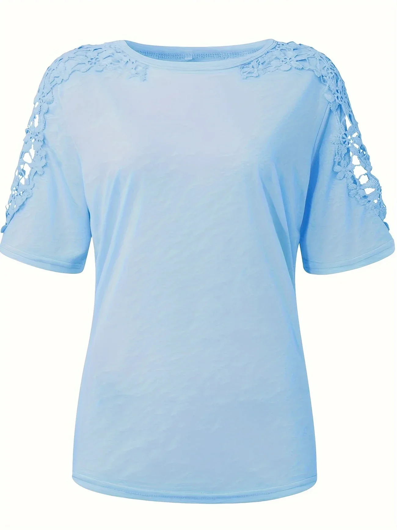 Ancuta - Elegante Maglietta Estiva a Maniche Corte Con Pizzo - Image 21