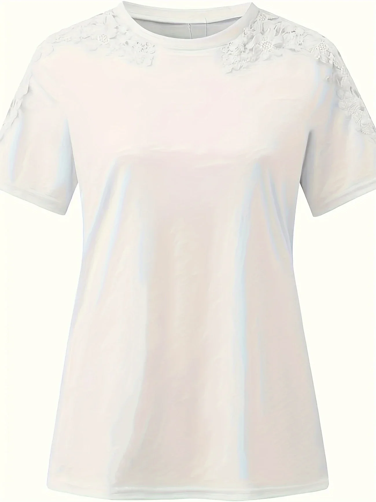 Ancuta - Elegante Maglietta Estiva a Maniche Corte Con Pizzo - Image 8