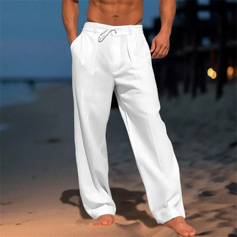 Andrei - Plain Lino Pantaloni