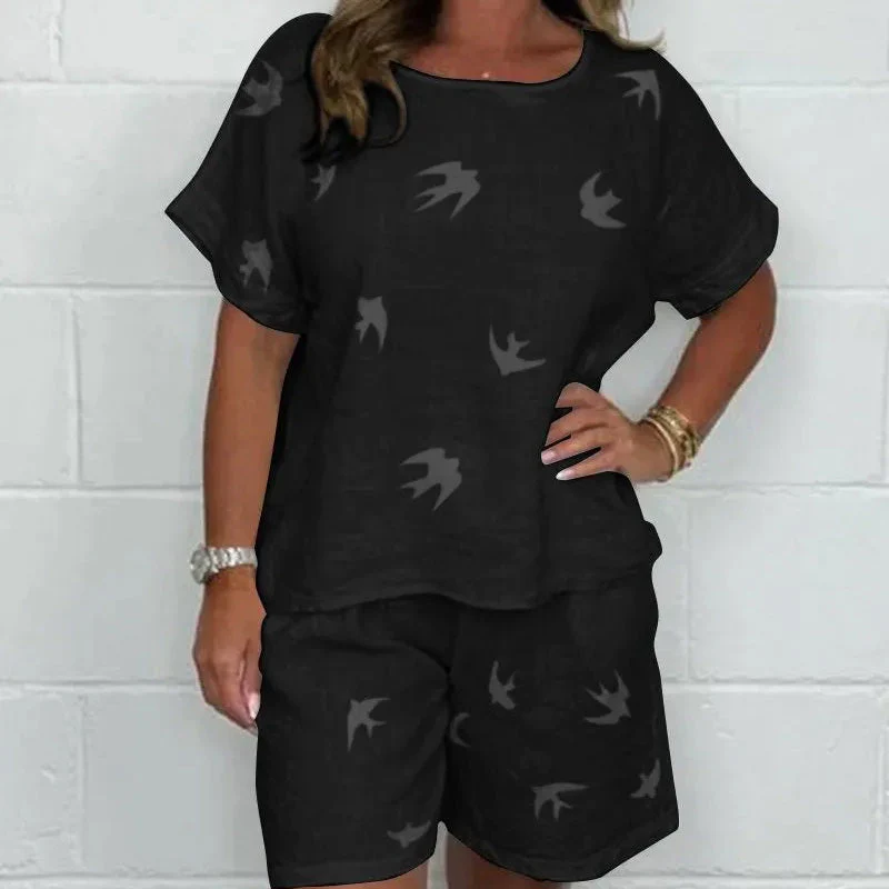 Andriana - Casual Stampato Set di Due Pezzi