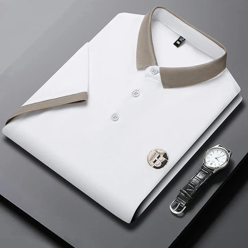 Angan - Elegante Polo Bicolore - Image 2
