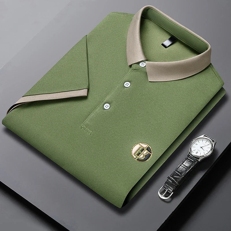 Angan - Elegante Polo Bicolore - Image 5