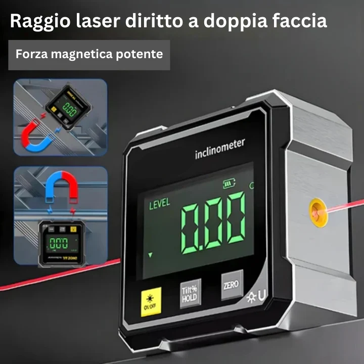 AngleMaster - Inclinometro Digitale Magnetico in Seta Laser - Image 6