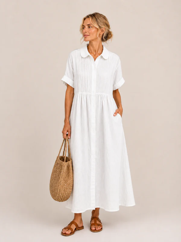 Anjali - Abito Midi Stile Camicia Estiva - Image 9