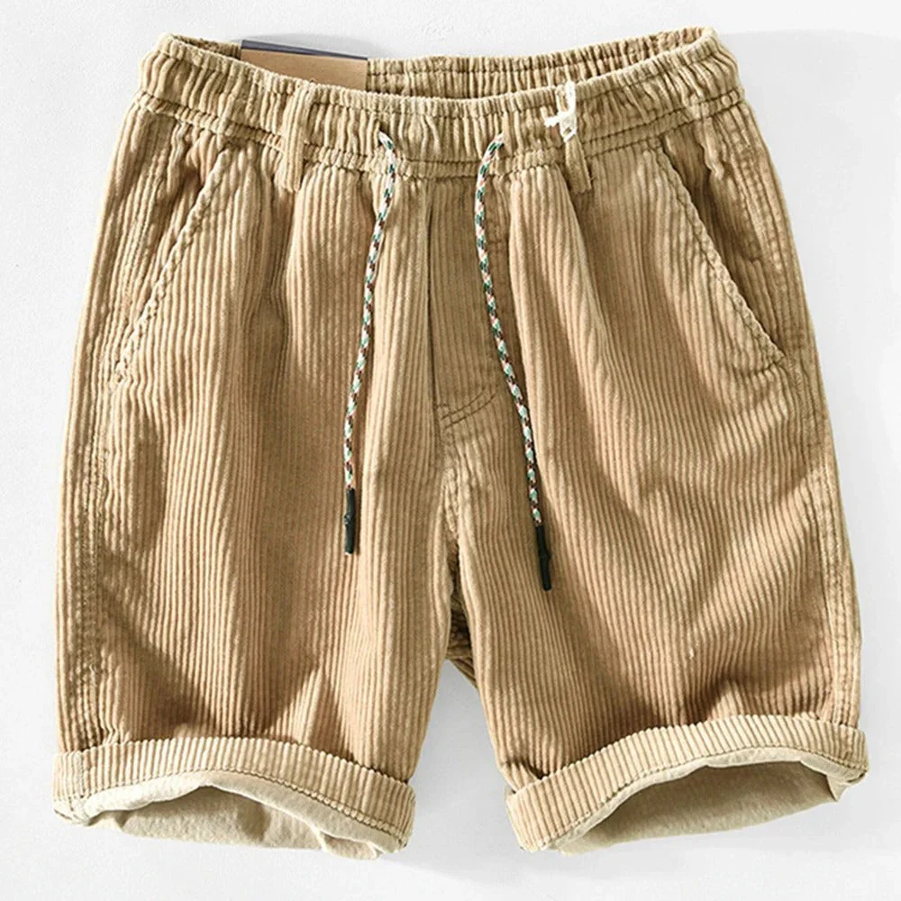 Anneliis - Pantaloncini In Velluto a Coste Con Elastico In Vita - Image 2