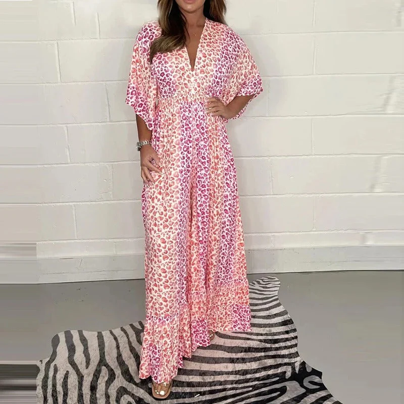 Anthea - Elegante Tuta Con Scollo a V e Vita Alta
