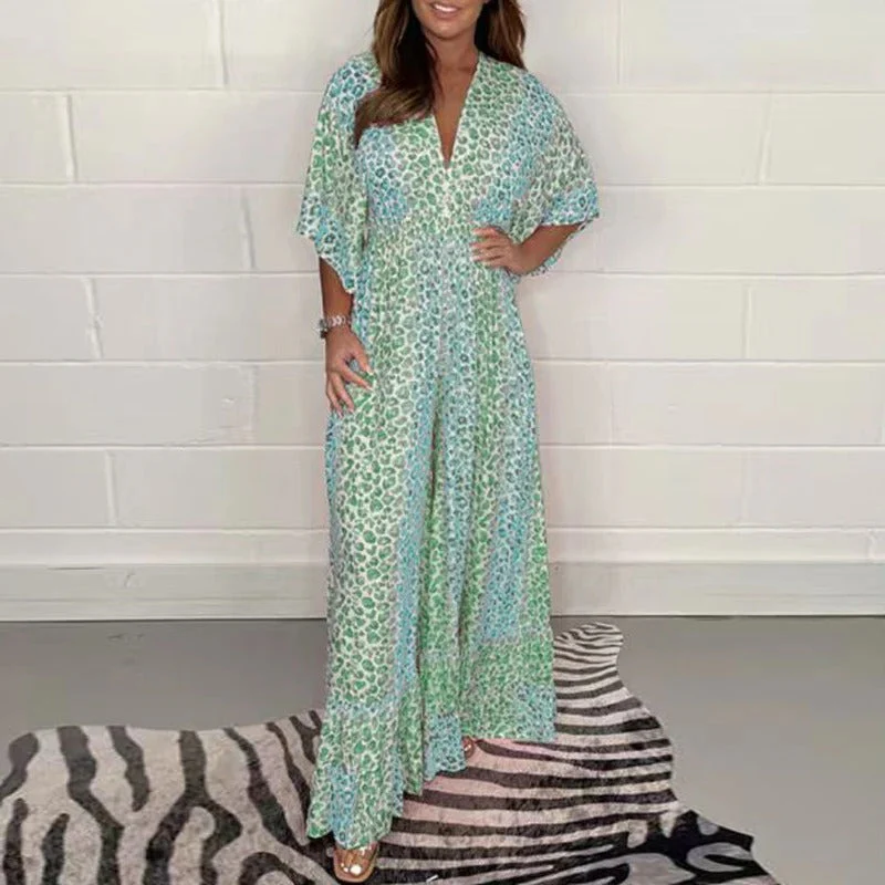 Anthea - Elegante Tuta Con Scollo a V e Vita Alta - Image 2