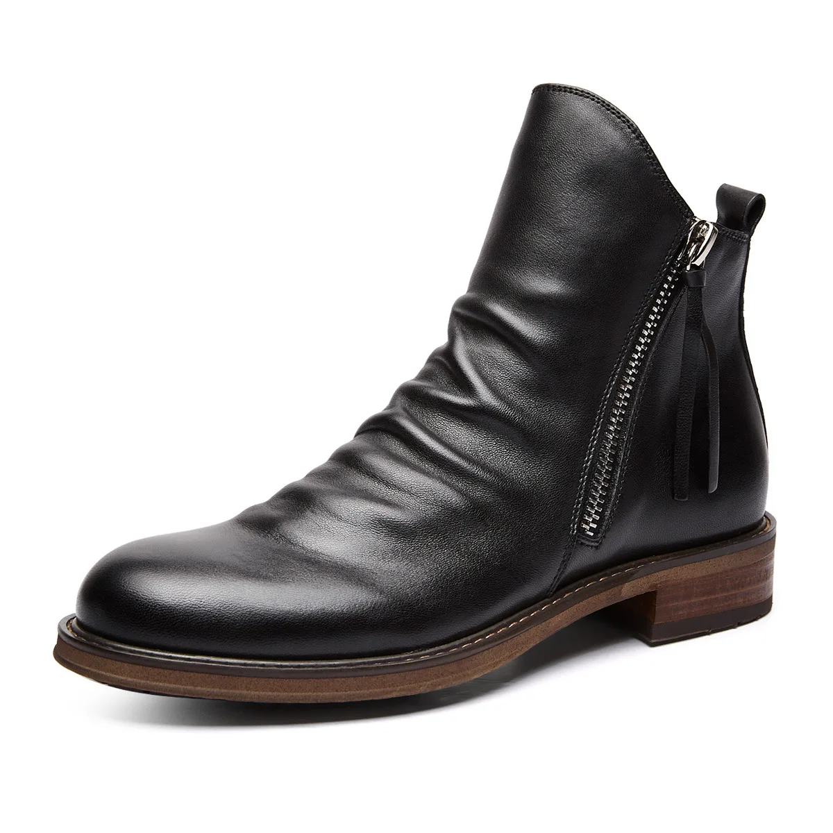 Antonio – Eleganti Stivali in Pelle Con Cerniera - Image 3