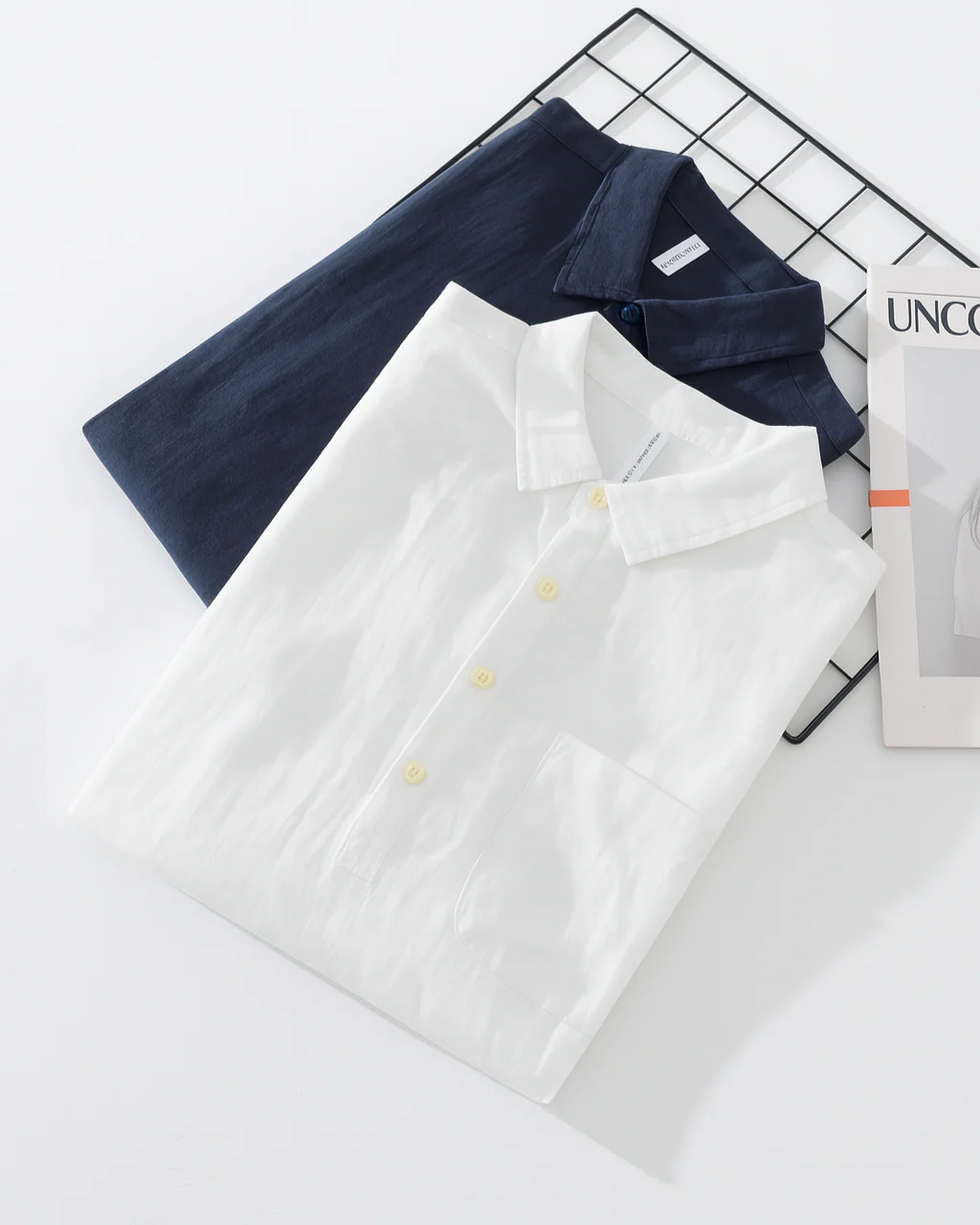 Antuan - Comoda Camicia a Maniche Lunghe Con Tasca Frontale - Image 4