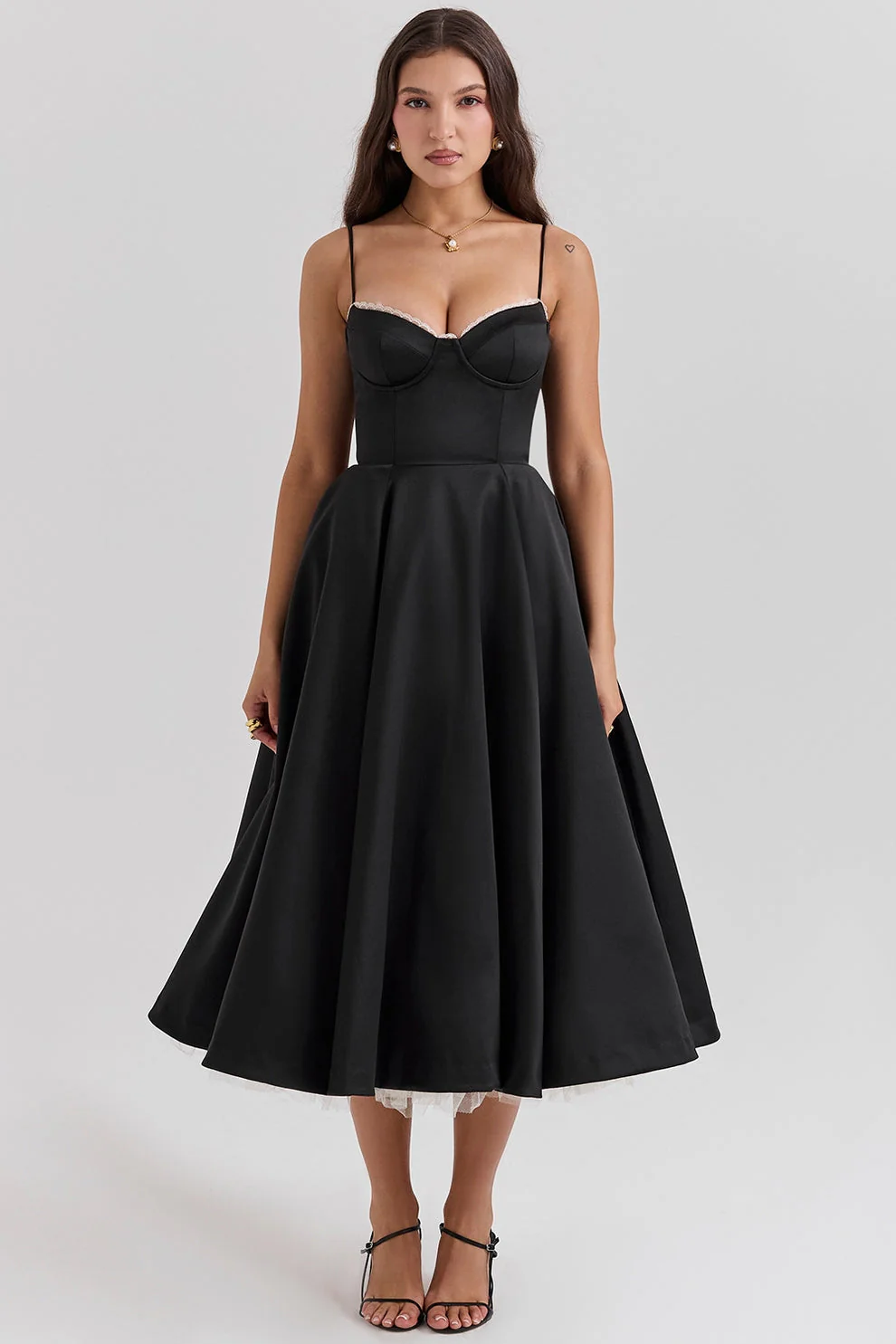 Arestina - Abito Midi In Tulle Alla Moda - Image 3