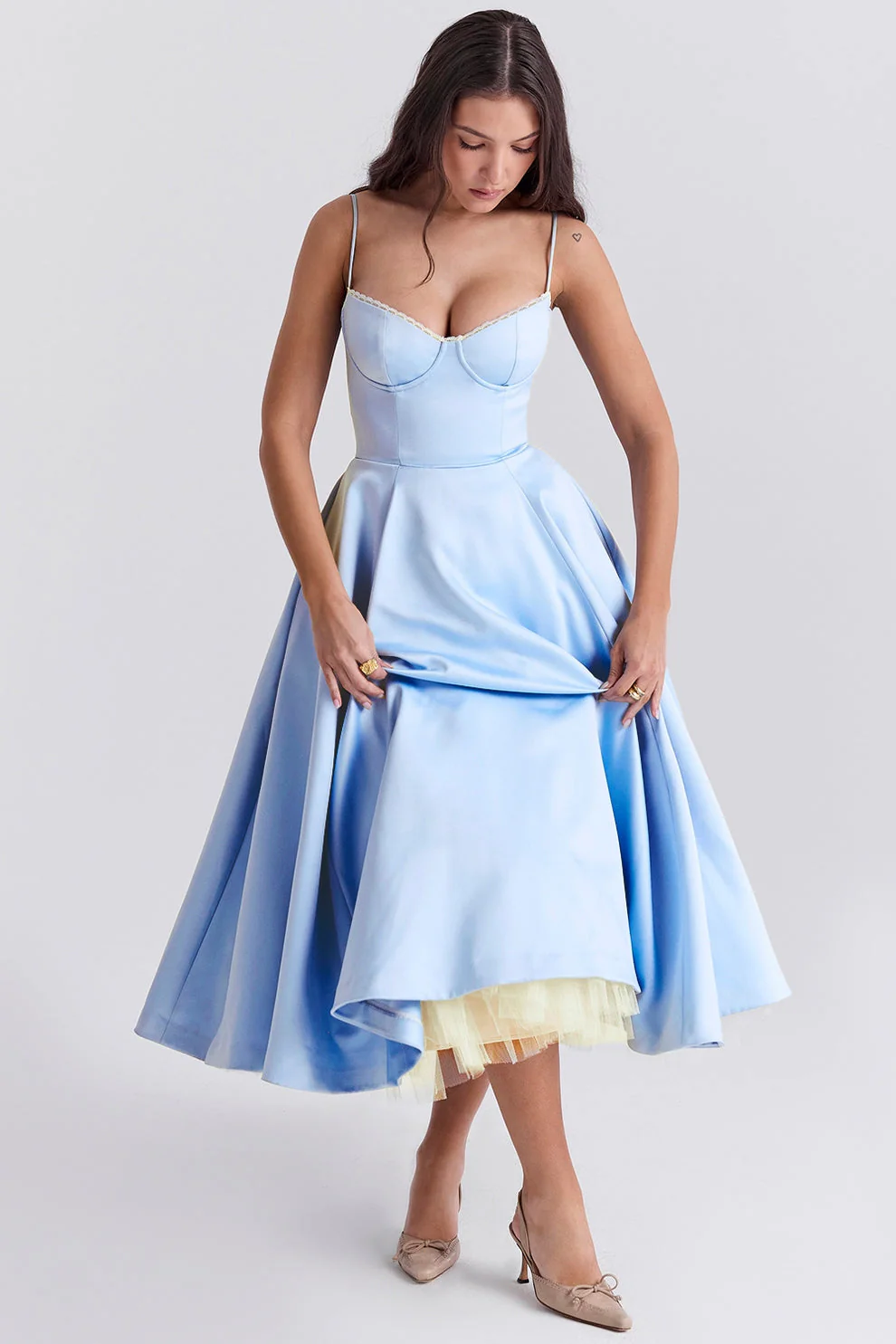Arestina - Abito Midi In Tulle Alla Moda - Image 7