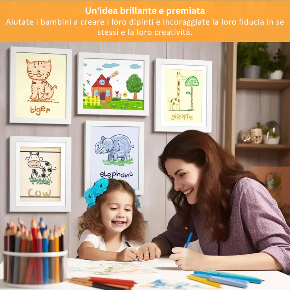 ArtKid - Cornice Magnetica Per Esposizione D'arte Per Bambini - Image 2