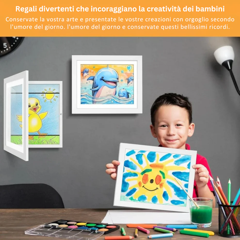 ArtKid - Cornice Magnetica Per Esposizione D'arte Per Bambini - Image 3