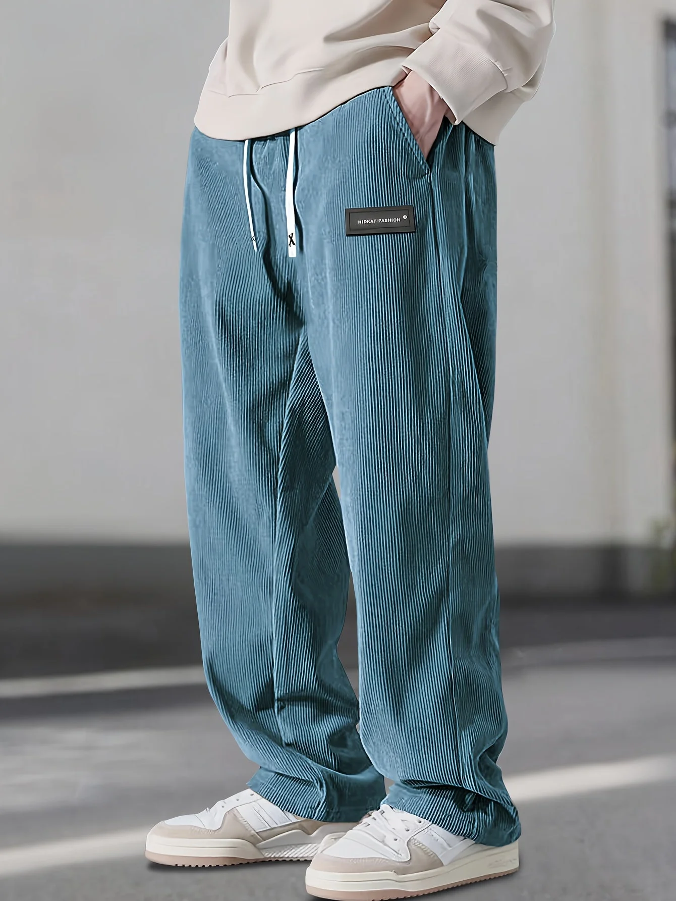 Asher - Pantaloni Gamba Dritta Con Coulisse Vita
