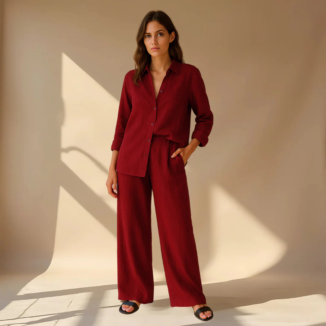 Ashleigh - Set Composto Da Camicia E Pantaloni