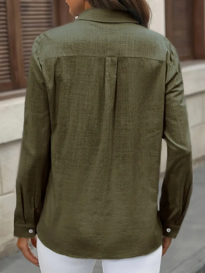 Athena - Camicia In Cotone Con Tasche Frontali - Image 14