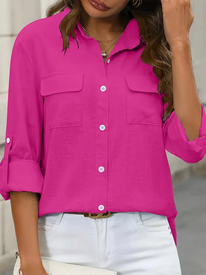 Athena - Camicia In Cotone Con Tasche Frontali - Image 20