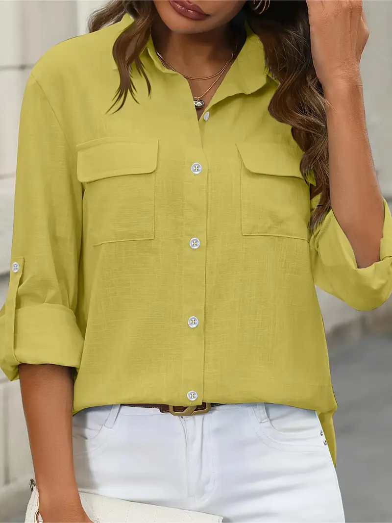 Athena - Camicia In Cotone Con Tasche Frontali - Image 29