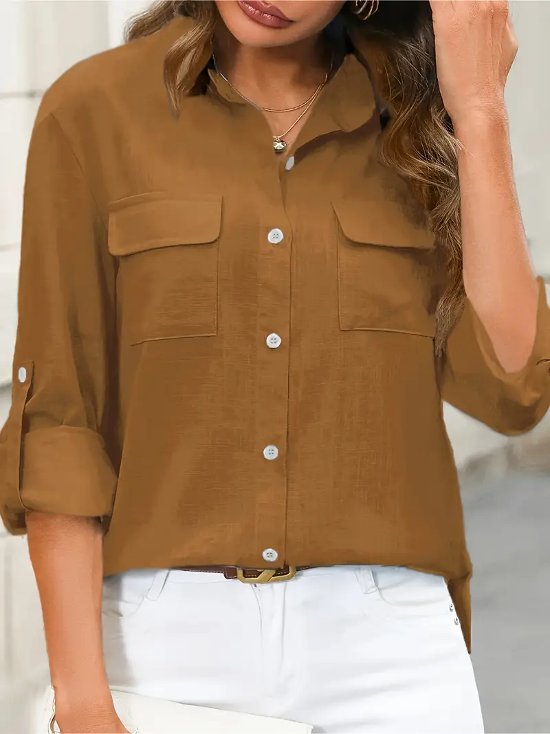 Athena - Camicia In Cotone Con Tasche Frontali - Image 33