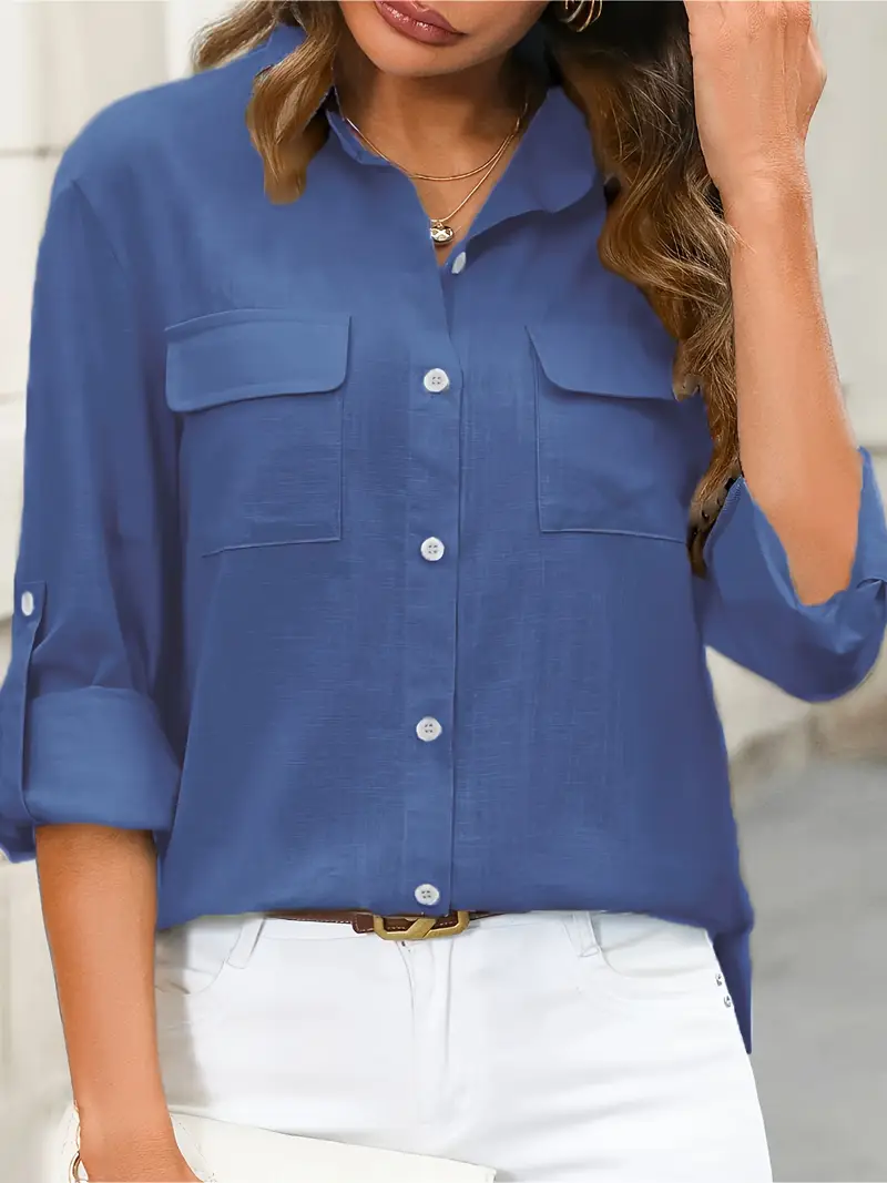 Athena - Camicia In Cotone Con Tasche Frontali - Image 36