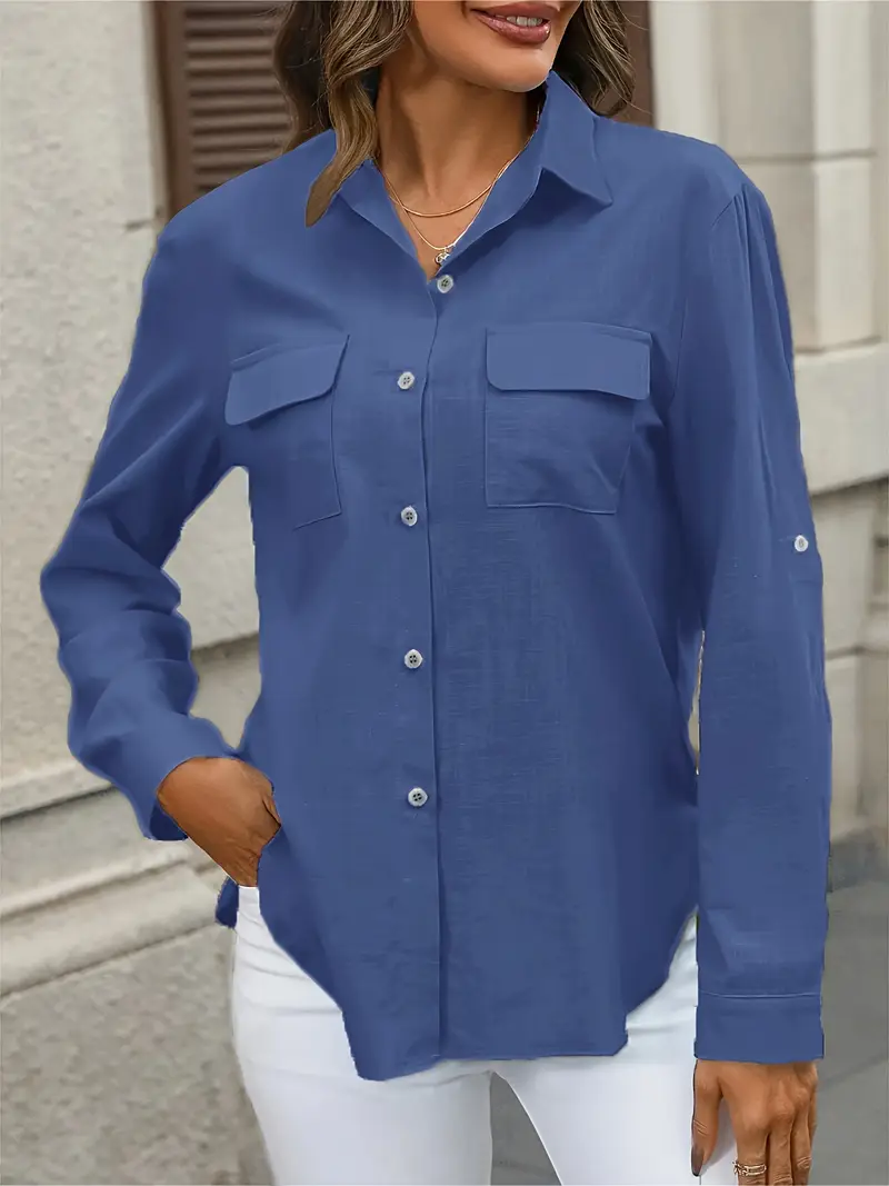 Athena - Camicia In Cotone Con Tasche Frontali - Image 37